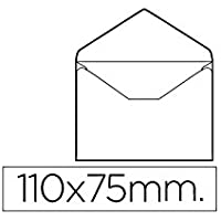 Liderpapel SB03 - Pack de 100 sobres tarjeta de visita- 70 x 110 mm- color blanco